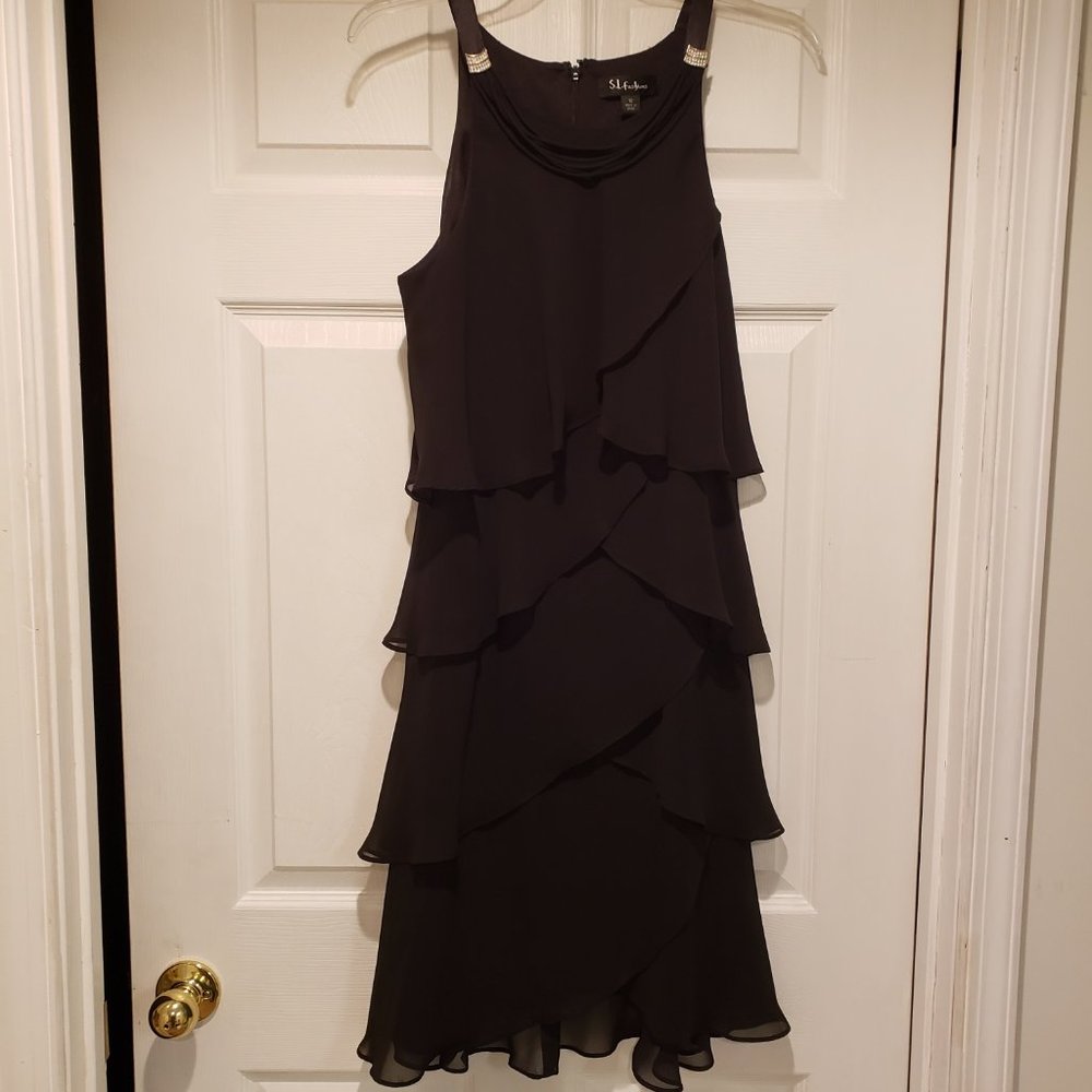 Little strap black dress